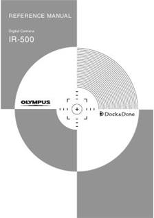 Olympus IR 500 manual. Camera Instructions.